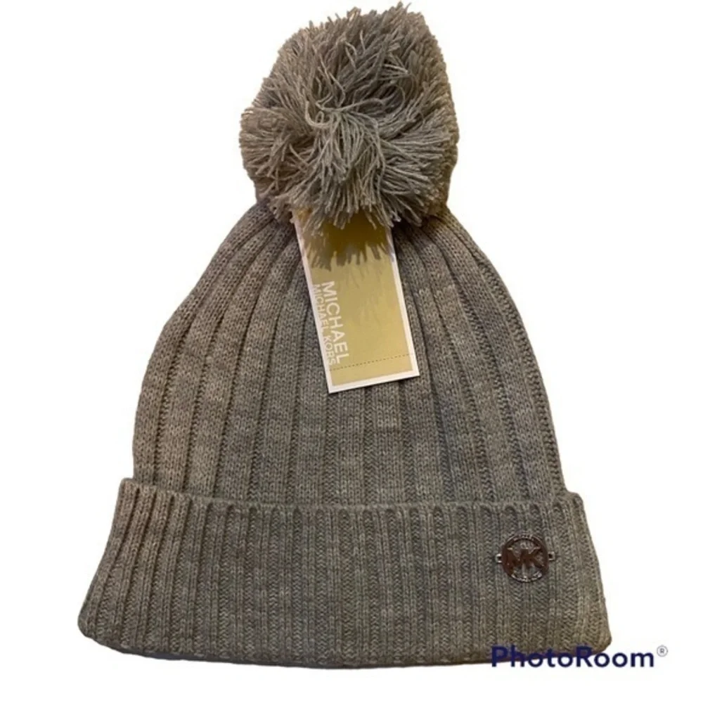 MICHAEL Michael Kors Pom Pom Beanie Hat NWT